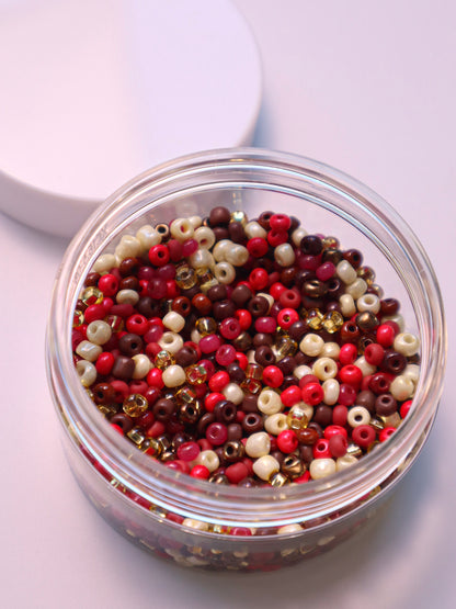 Maroon & Brown Sprinkle Jar