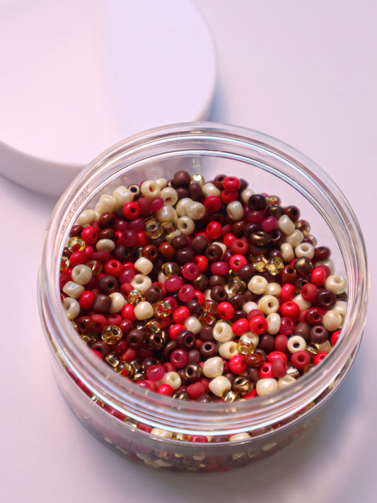 Maroon & Brown Sprinkle Jar