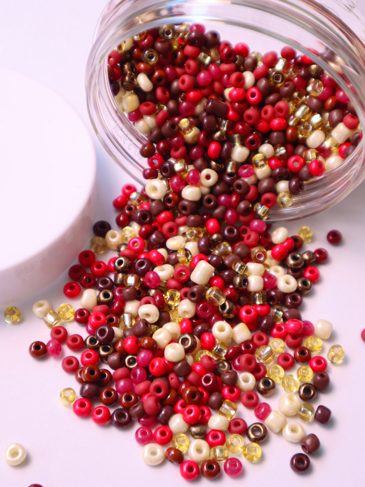 Maroon & Brown Sprinkle Jar